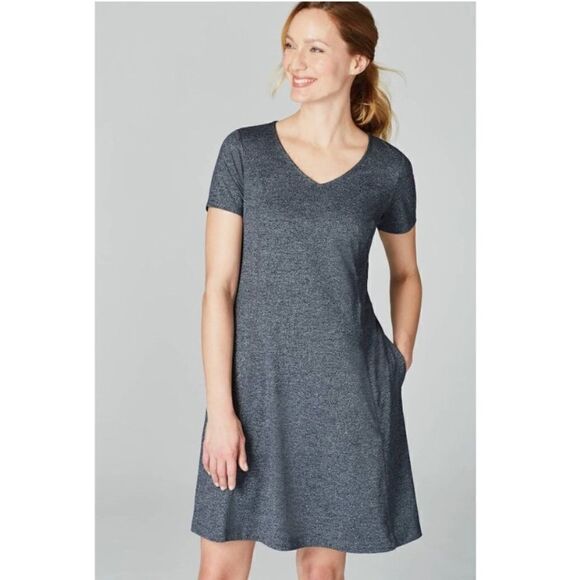 J. Jill Fit Marled V-Neck Dress - Picture 3 of 12